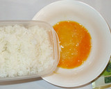 残りご飯を！レンジで！簡単卵かけご飯蒸し作り方2写真