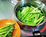 筋が気にならない☆アスパラ豚バラ巻き作り方4写真