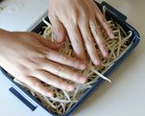 冷しゃぶ風 水菜と豚バラの蒸し焼き作り方1写真