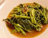タイの味★空芯菜のオイスターソース炒め作り方7写真