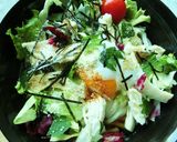 サラチキ×温玉✼冷しぶっかけサラダうどん作り方9写真