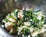 思い出たっぷり♪ホウレン草の白和え♪作り方3写真