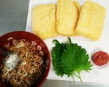ゴマ香る梅しそ揚げ納豆作り方1写真