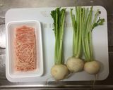 超簡単！麺つゆだけでかぶのそぼろ煮作り方1写真