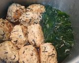 ヒジキ入り鶏つくねと生ワカメの煮物作り方6写真