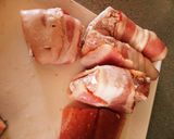 サーモンのベーコン巻き作り方1写真