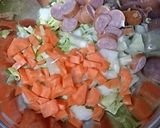 米粉と豆乳の野菜スープ♪作り方1写真