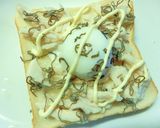 サラチキ×温玉の塩昆布和トースト作り方3写真
