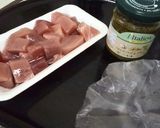 揉み込むだけのジェノベーゼのマグロ漬け丼作り方1写真