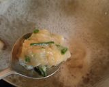 鶏つくねと椎茸の味噌汁♪作り方4写真