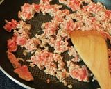 サニーレタスでレタス巻き〜♪甘辛肉みそ作り方5写真
