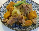 南瓜と豚肉のニンニク風味煮作り方5写真