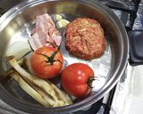 焼き蒸しハンバーグ作り方1写真