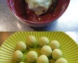 清涼感のある緑茶風味の白玉ぜんざい作り方2写真