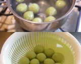 清涼感のある緑茶風味の白玉ぜんざい作り方3写真