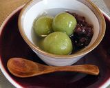 清涼感のある緑茶風味の白玉ぜんざい作り方6写真