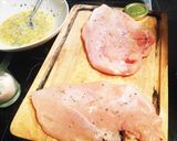 ハーブ香る☆チキンシュニッツェル作り方2写真
