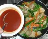 鶏もも肉の簡単酢豚風♪揚げない酢豚のタレ作り方11写真
