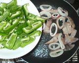 イカとピーマンの手作り棒棒鶏ソース炒め物作り方5写真