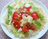 南高梅のぶっかけサラダひやむぎ作り方3写真