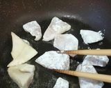 めんつゆ❗メカジキのコロコロ炒め作り方4写真