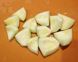 黄金色?摘果(子)メロンと鶏肉のトマト煮作り方3写真