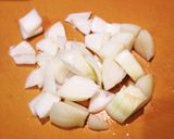 黄金色?摘果(子)メロンと鶏肉のトマト煮作り方5写真