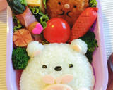 簡単キャラ弁♡すみっコぐらしのしろくま作り方8写真