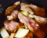 炊飯器で！手羽元と大根の甘辛煮♪作り方1写真