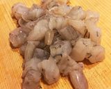 ペンネで海老とズッキーニのダイスパスタ作り方1写真