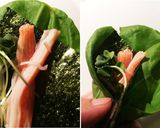 寿司めし抜きの、刺し身巻作り方7写真