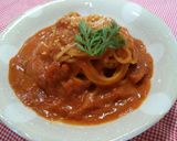 海老のトマトクリームスープの余りパスタ☆作り方4写真