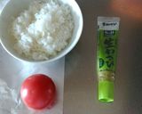 サラダチキンとトマトの10分リゾット作り方2写真