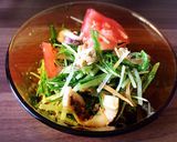 水菜ガーリックサラダ作り方7写真