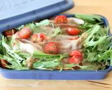 冷しゃぶ風 水菜と豚バラの蒸し焼き作り方4写真