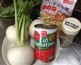 鶏モモ肉オーブン焼き・カブトマト缶スープ作り方6写真