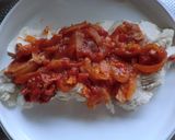 蒸し鶏のトマトソース　息子のダイエット食作り方10写真