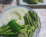 アボカドチーズソースDE野菜グリーンピザ作り方5写真