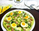 アボカドチーズソースDE野菜グリーンピザ作り方12写真
