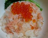 簡単だけどご馳走♪鮭の親子丼★作り方4写真