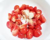 栄養オイルでトマトのヘルシーマリネ作り方1写真
