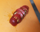 はちみつ梅がかくれんぼ♪和風カプレーゼ作り方5写真