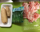 豚肉とオクラとレンコンの柚子胡椒炒め作り方1写真