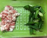 豚肉とオクラとレンコンの柚子胡椒炒め作り方4写真