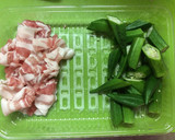 豚肉とオクラとレンコンの柚子胡椒炒め作り方4写真