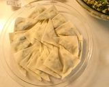 簡単!海老とニラの三角餃子作り方4写真