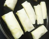 子供大好き★ポテトinウインナー春巻き★作り方7写真