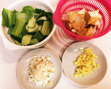 簡単！チンゲン菜と厚揚げのあんかけ作り方1写真
