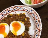 【キーマカレー】半熟たまご添え♫作り方8写真