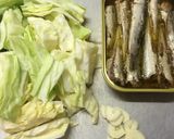 【減塩】オイルサーディンきゃべつ作り方1写真